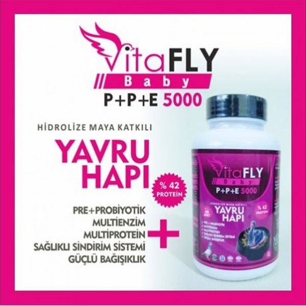 VİTAFLY P+P+E 5000 - YAVRU HAPI 154 GR - 700 ADET (GÜVERCİN)