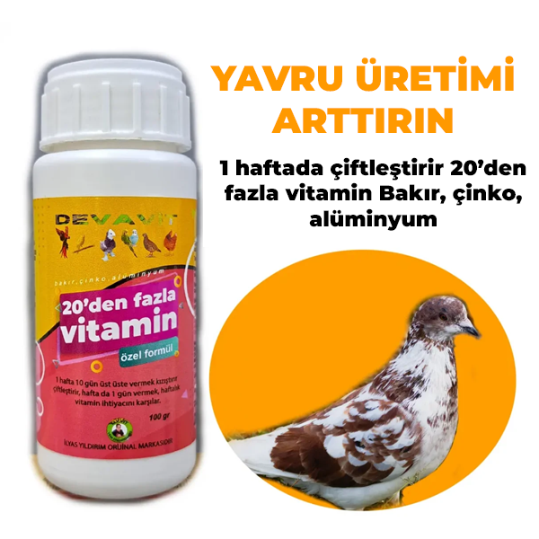 İlyas Yıldırım Devavit Vitamin - Kuş Kızıştırıcı Vitamin - 250Gr