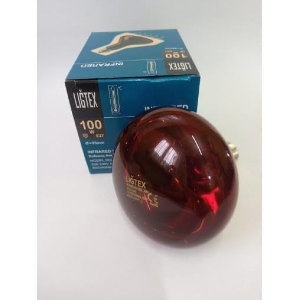 Kümes Isıtıcı Ampül - Infrared Isıtıcı Ampul 100 W - Isıtıcı Lamba