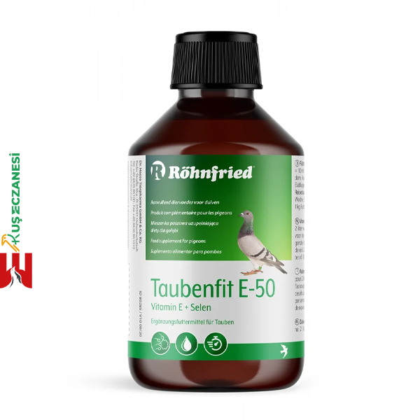 Röhnfried Taubenfit E 50 Selenyum ve E Vitamini Üreme Vitamini 250ml - Almanya dan İthal